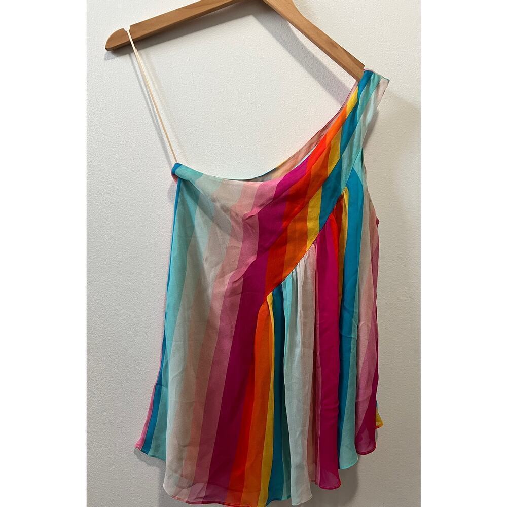 Trina Turk Infinity Silk colorful top size S - Picture 3 of 5